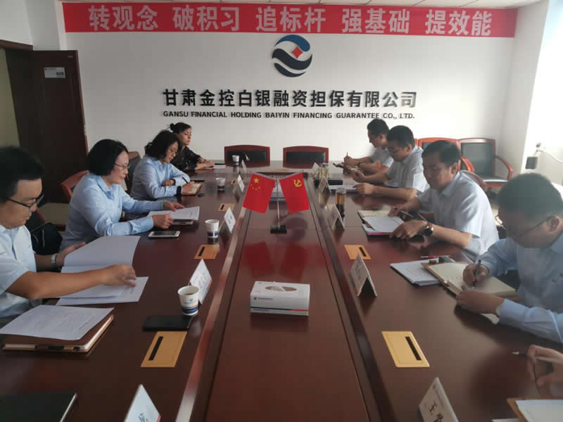 陳梅一行到金控白銀擔保調(diào)研工作